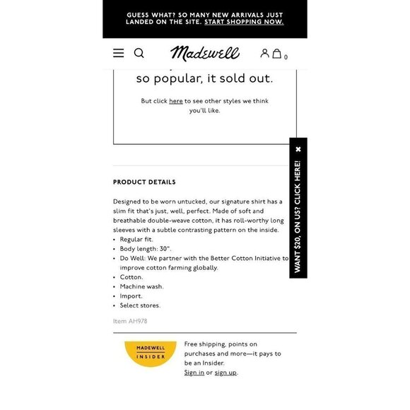 Madewell Double Weave Perfect Shirt in Bridgeton Plaid - Picture 7 of 8